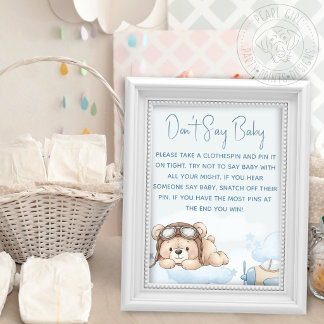 Jeux de Baby Shower 'Nounours N'Appelle Pas Bébé'