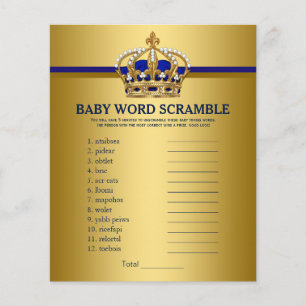 Jeux de Baby shower Prince Crown