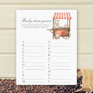 Jeux de bébé pour baby shower Café