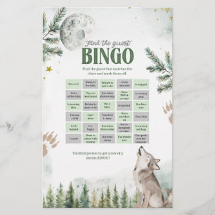Jeux de Bingo Forest Wolf Find The Guest