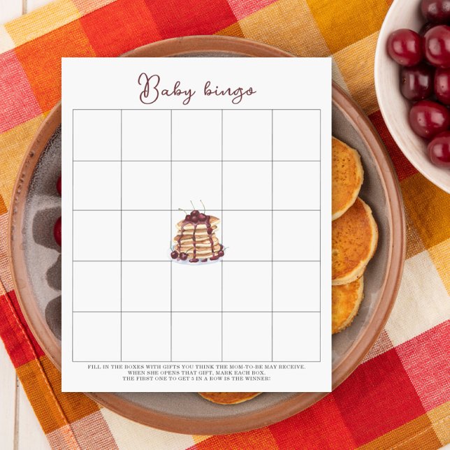 Jeux de bingo pour baby shower crêpes (Créateur téléchargé)