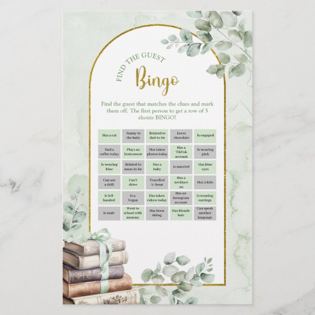 Jeux de Bingo pour Trouver l'Invité dans le Livre  (Devant)