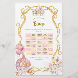 Jeux de Bingo pour Trouver l'Invité de la Princess