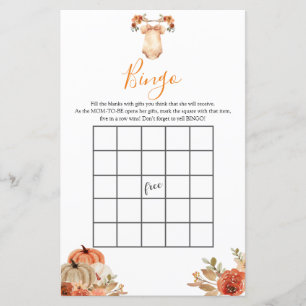 Jeux de Bingo pour Vêtements de Bébé Fleuris de Ci
