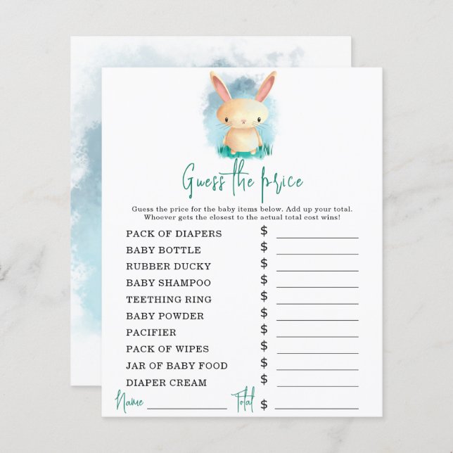 Jeux de Bunny Party | Jeu devis de prix (Devant / Derrière)