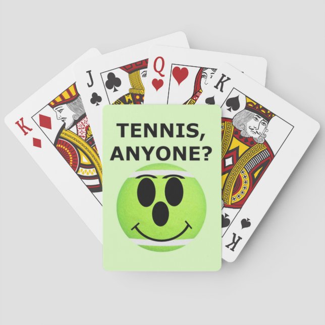 Jeux de cartes à vélo sur le thème de tennis (dos)