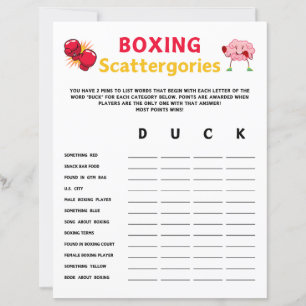 Jeux de catégories de boîtes