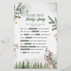 Jeux de chansons pour bébé Loup de la forêt