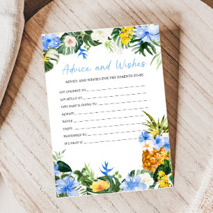 Jeux de conseils et de vœux pour Baby Shower Aloha