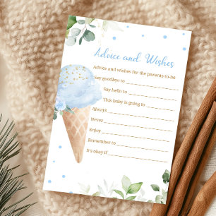 Jeux de conseils et de vœux pour Baby Shower Blue