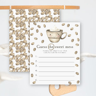 Jeux de devinette de bébé pour la douche de café,