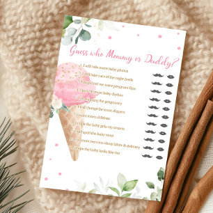 Jeux de devinette de glace rose Maman ou Papa