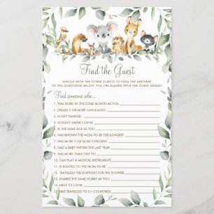 Jeux de devinette d'invité de verdure d'animaux au