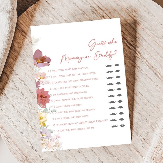 Jeux de devinette Fleurs bébé Fleurissez Baby Show (Baby In Bloom 
Baby Shower Game)