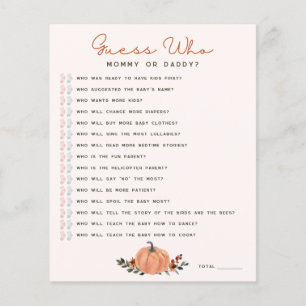Jeux de devinette pour Baby Shower Fleurs Sauvages
