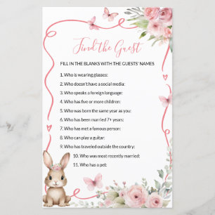 Jeux de devinette pour bébé fille Baby Shower avec