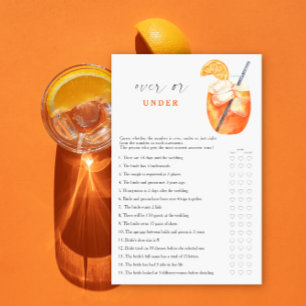 Jeux de douche de mariée à l'Aperol Plus ou moins