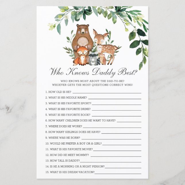 Jeux de douche pour savoir qui connaît le mieux Pa (Devant)