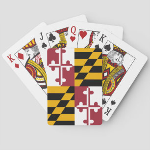 Jeux de drapeau du Maryland, cartes à jouer du Mar