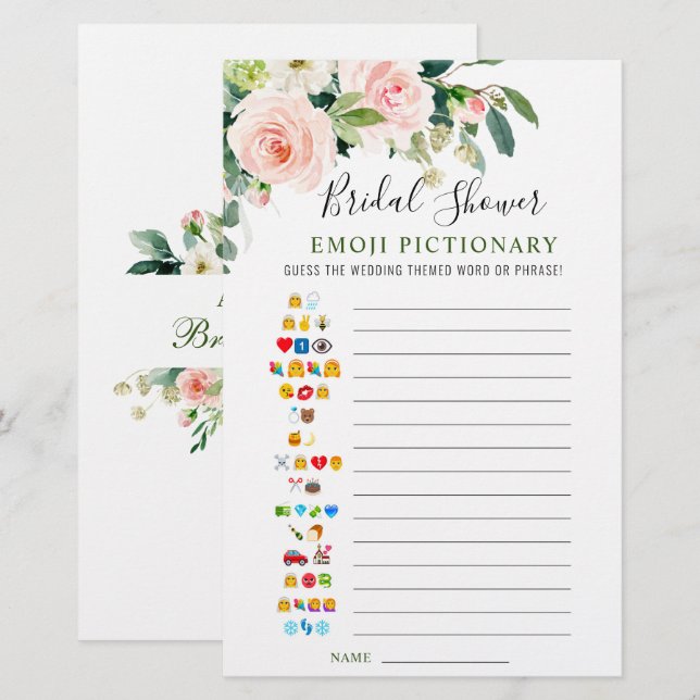 Jeux de Fête de Mariage avec Fleurs Roses et Verdu (Devant / Derrière)