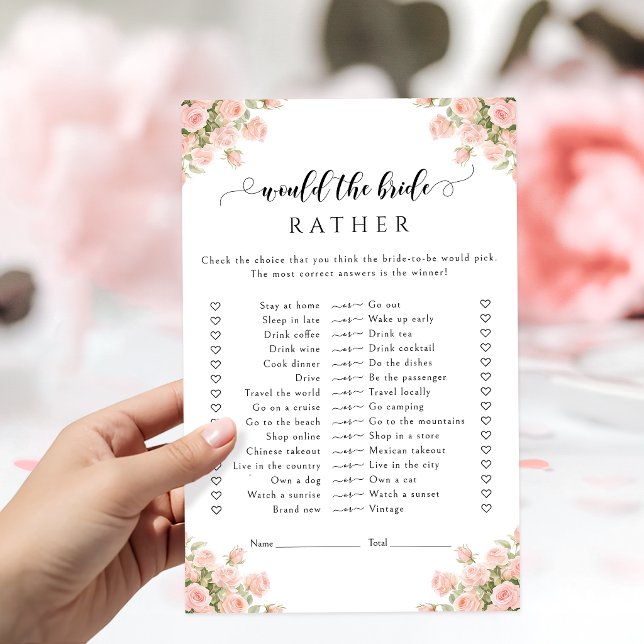 Jeux de Fête de Mariage 'Blush Floral Would She Ra (Créateur téléchargé)