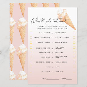 Jeux de Fête des mariées de crème glacée Watercolo
