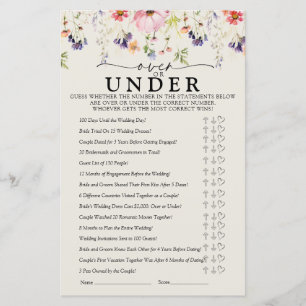 Jeux de Fête des mariées fleur sauvage