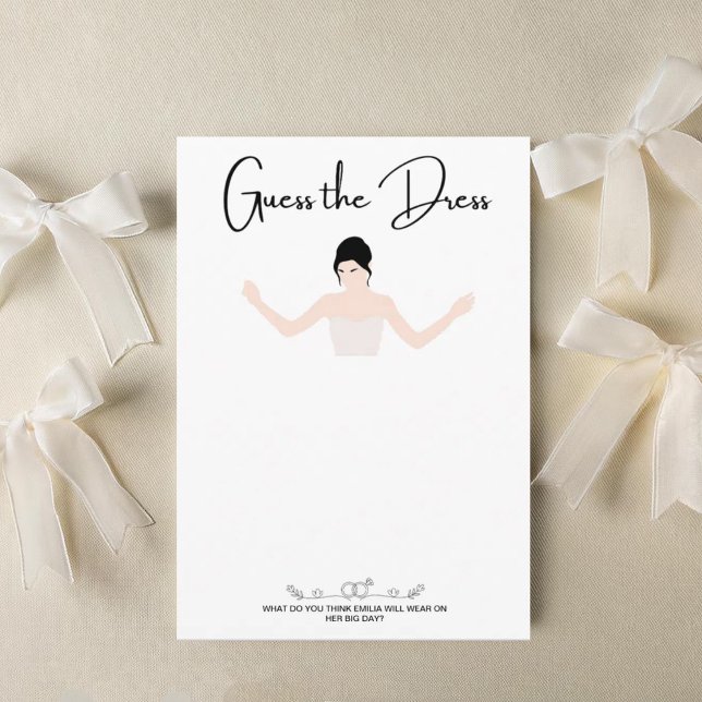 Jeux de fête esquisser la carte robe (guess the dress
)