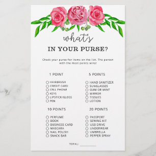 Jeux de fleurs dans votre sac
