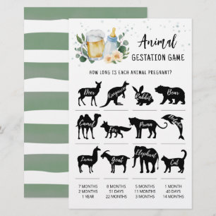 Jeux de gestation animale pour bébé dans la verdur