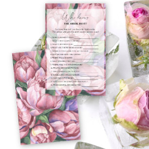 Jeux de mariage - Qui connaît le mieux la mariée