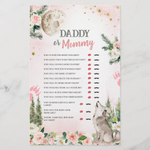 Jeux de Papa ou Maman Loup Rose Floral Clair de Lu