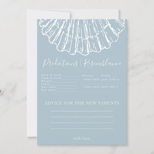 Jeux de prédictions et conseils pour Baby Shower C (Devant)