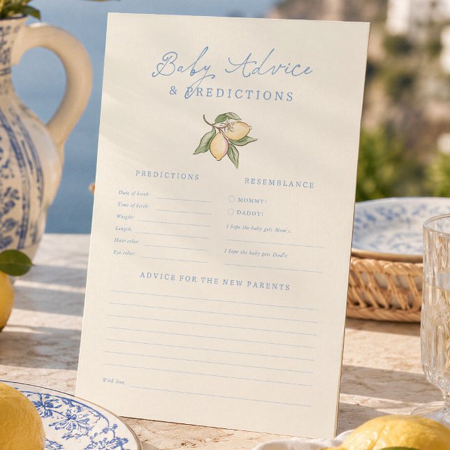 Jeux de prédictions et conseils pour Baby Shower J (Créateur téléchargé)