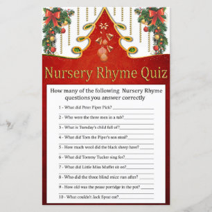 Jeux de quiz de crèche d'arbre d'or de Noël shower