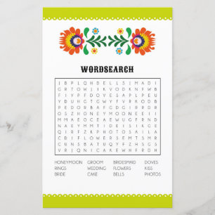 Jeux de recherche de mots pour la fête de douche d