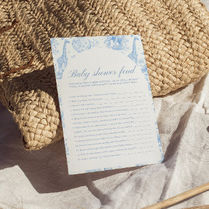 Jeux de rivalité Baby Shower Blue Safari Toile de