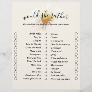 Jeux de Salle de Fête de Mariage Bingo Recto-Verso