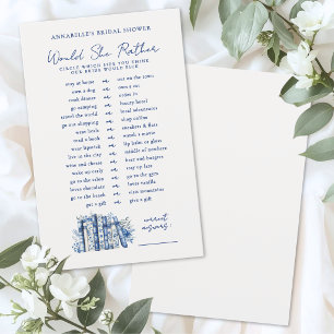 Jeux de Salle de Mariage Livre Bleu 'Préférerait'