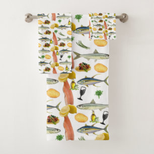 Jeux de serviettes de bain de poisson