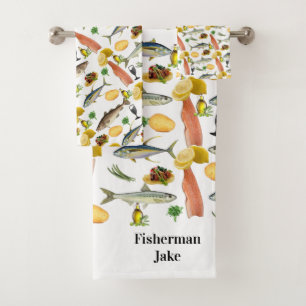 Jeux de serviettes de bain de poisson