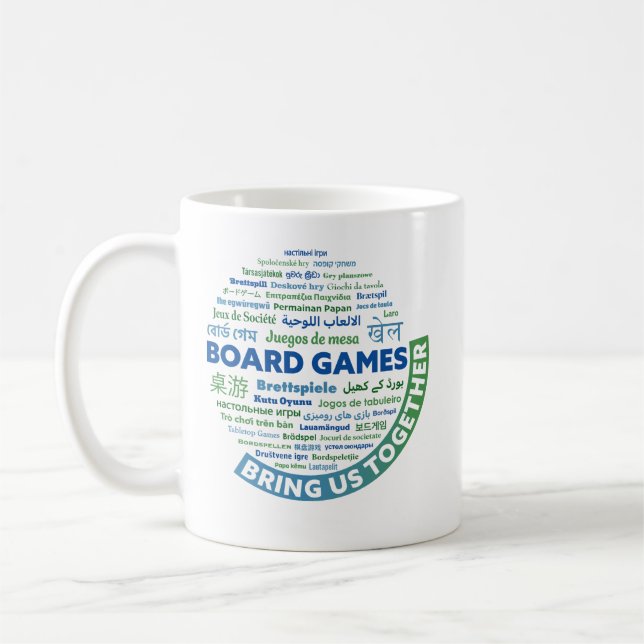 Jeux de société nous rassemblent Mug (Gauche)