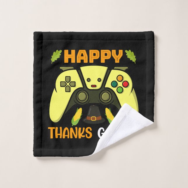 Jeux drôles de remerciements heureux (Gant de toilette)