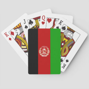 Jeux du drapeau afghan, cartes à jouer Afghanistan