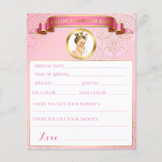 Jeux et Prédictions de Conseils Princesse Rose Or (Devant)