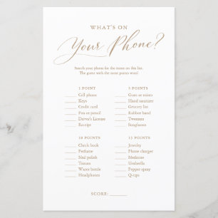 Jeux minimalistes sur votre Baby shower de télépho