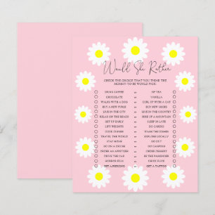 Jeux pour baby shower : Les marguerites - Préfèrer