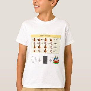 Jeux Pour Cerveau Funny Math T-shirt