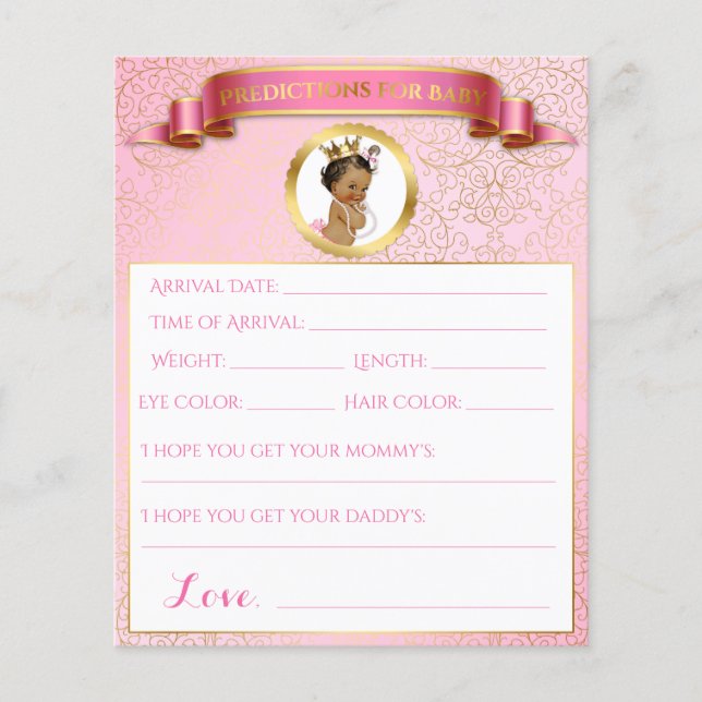 Jeux Princesse Rose Or Afro-Américains (Devant)