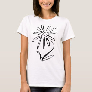 JEUX T-shirt féminin FLEURS